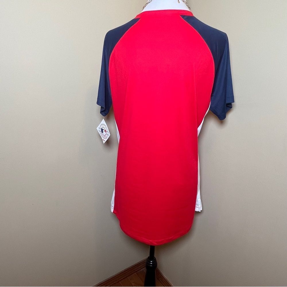 Majestic St. Louis Cardinals Red Navy White Jersey Top - Picture 6 of 11